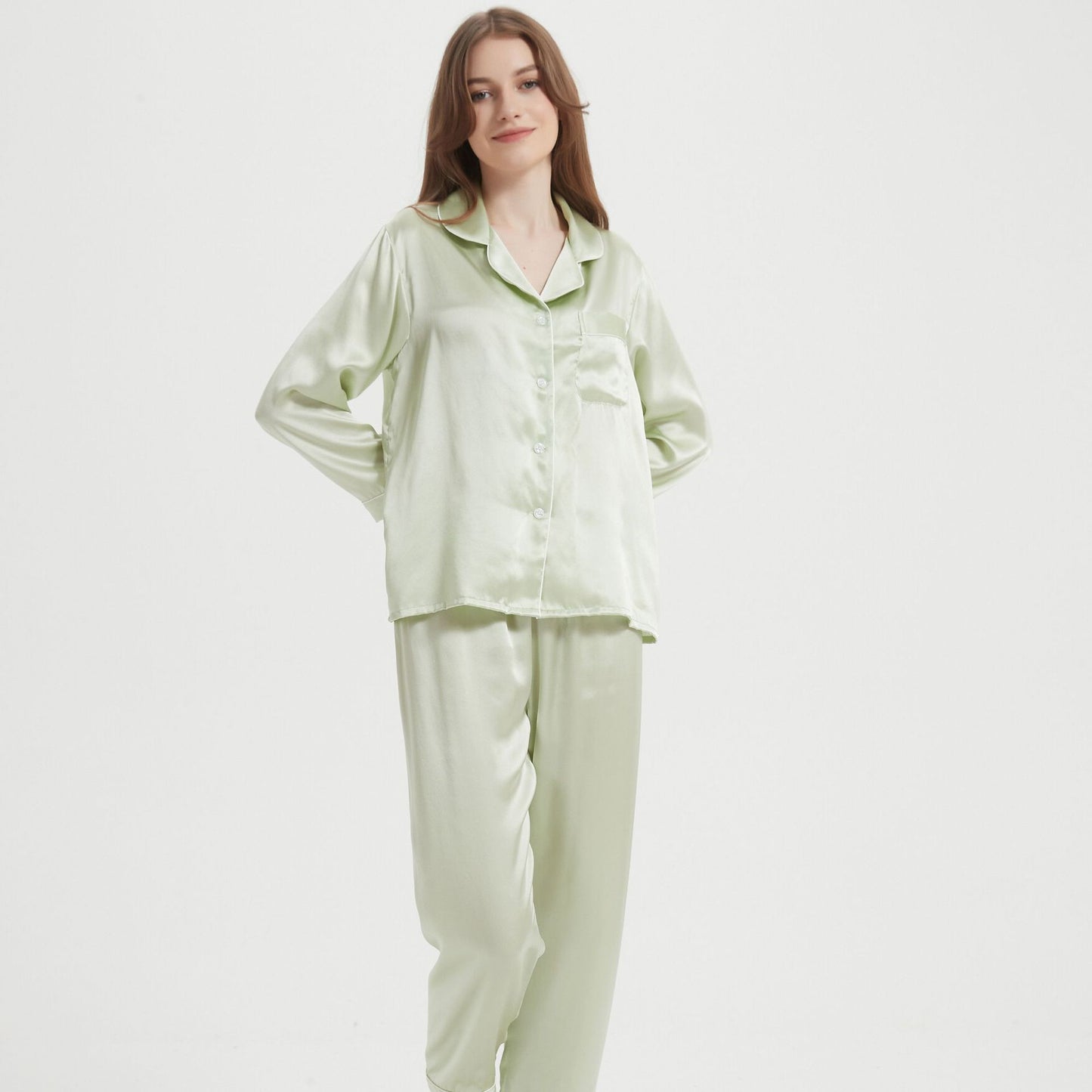 silk pajamas set