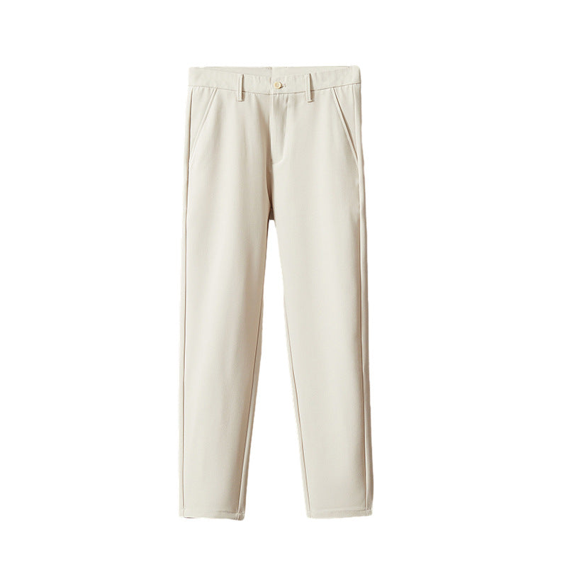 straight-leg suit pants