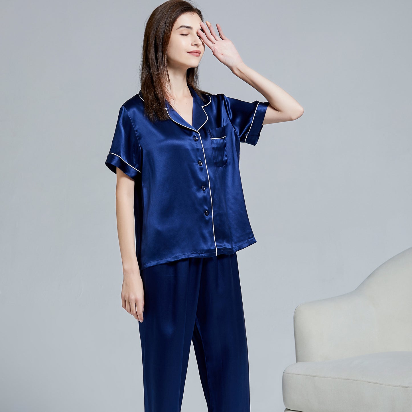 silk pajamas set