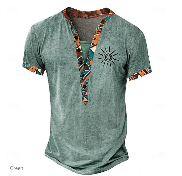 Printed short-sleeved shirt