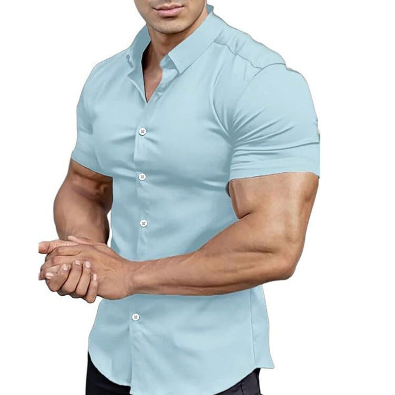 Solid-Color Shirts for Men
