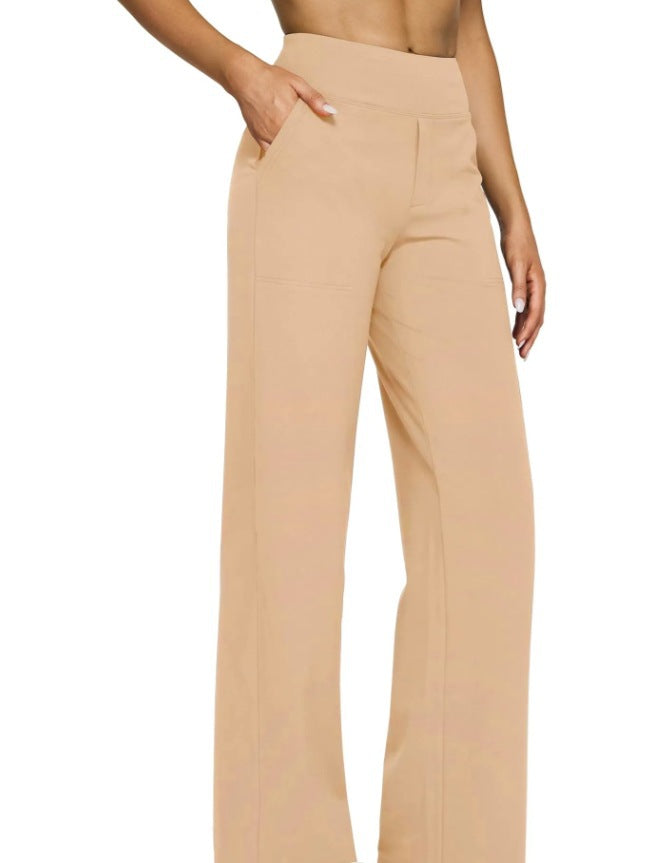 Women's casual straight-leg trousers