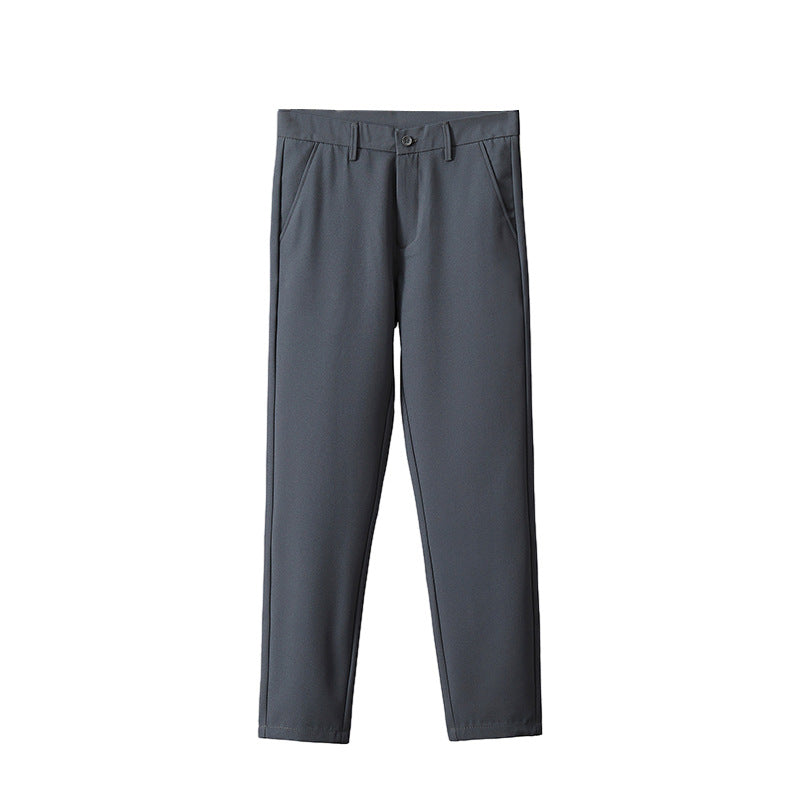 straight-leg suit pants