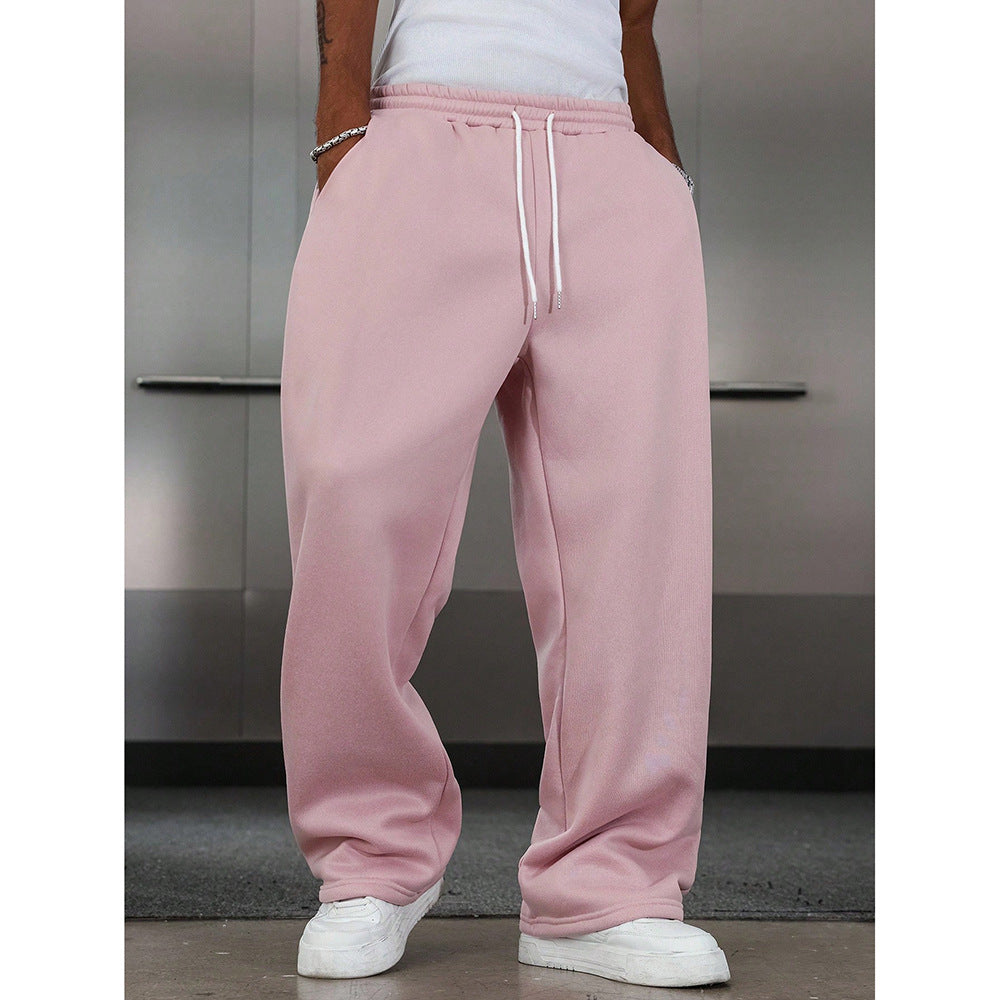 Straight-leg wide-leg sweatpants