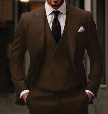 Formal Three-Piece Suit Set for Men