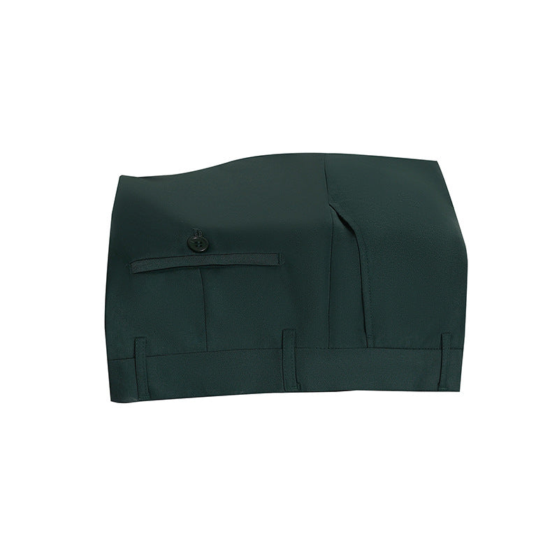 Double-Breasted Slim Fit Mens Suit Jacket and Trousers Set