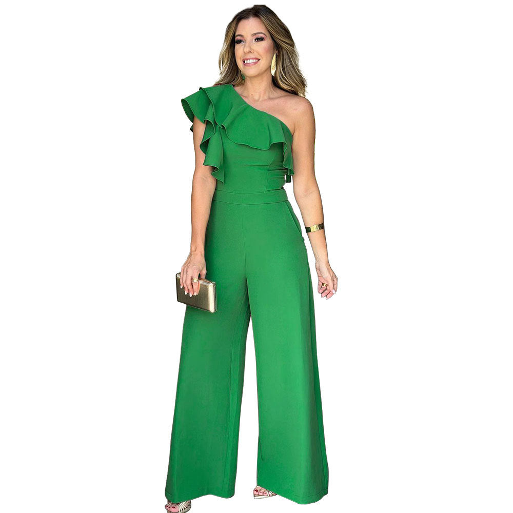 Elegant High Waist Sleeveless Jumpsuit