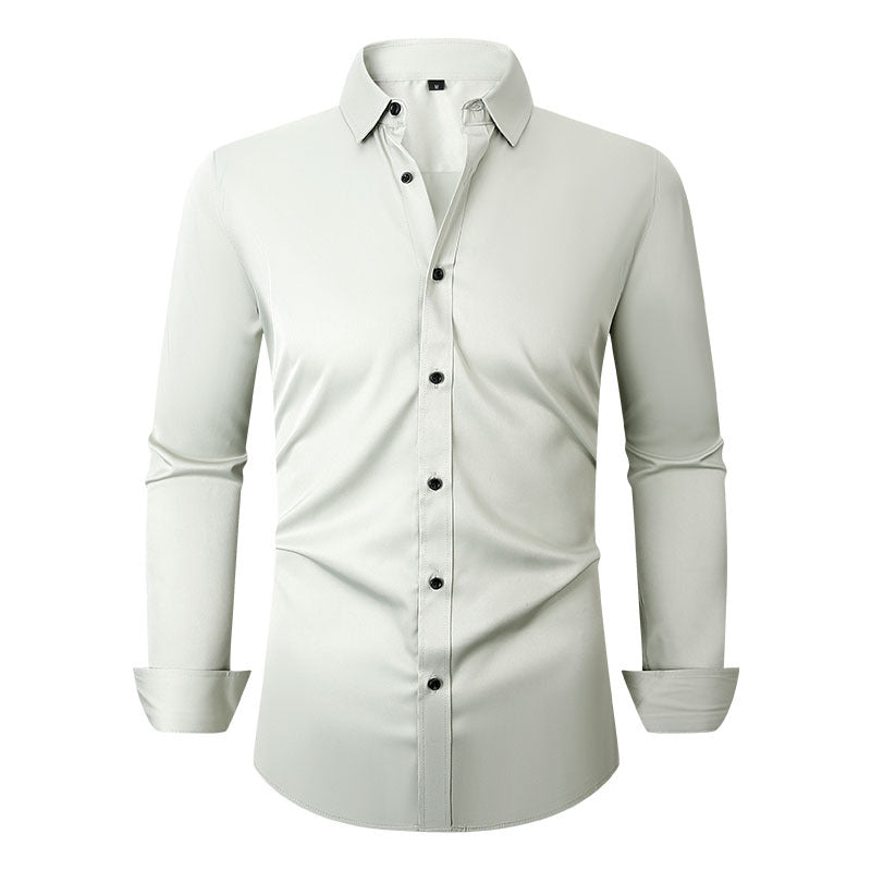 Men's Long Sleeve Business Shirt Four-Way Stretch