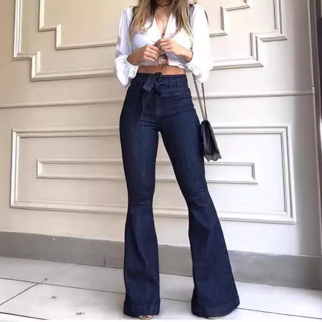 High-Waist Flared Jeans for Women