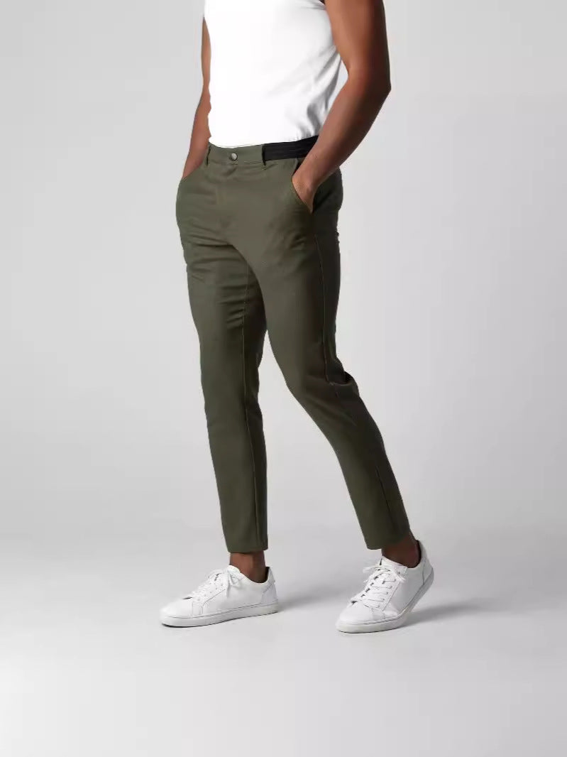 Japanese style versatile cotton trousers