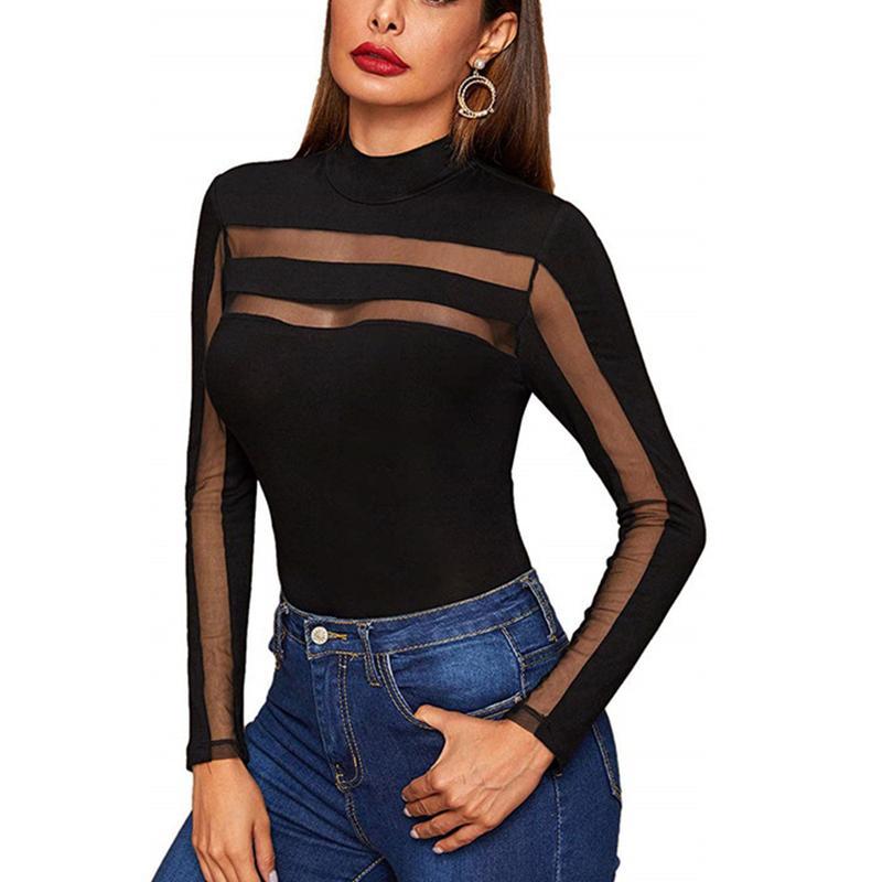 Women's Sexy Long Sleeve Bodysuit Clubwear