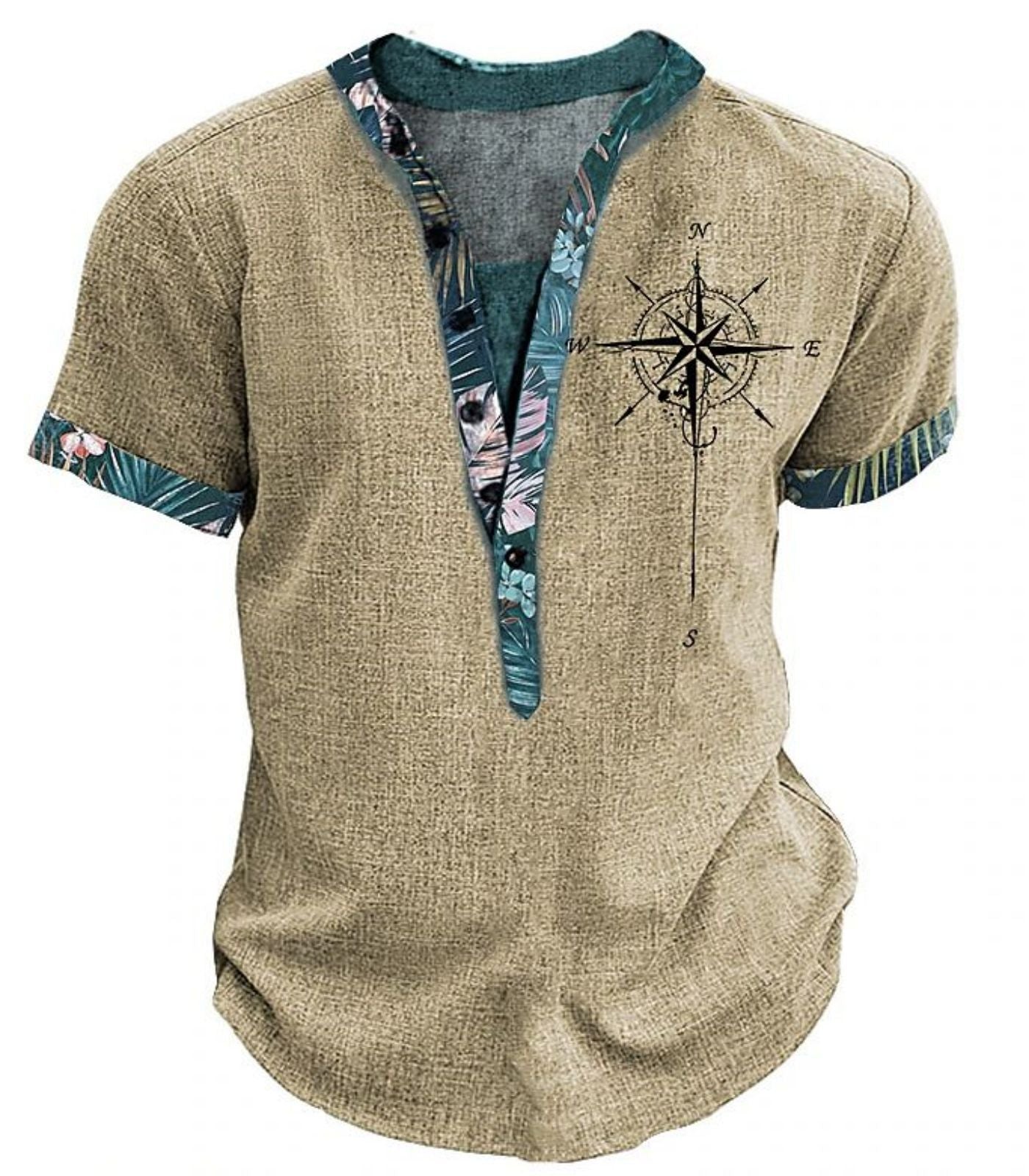 Printed short-sleeved shirt