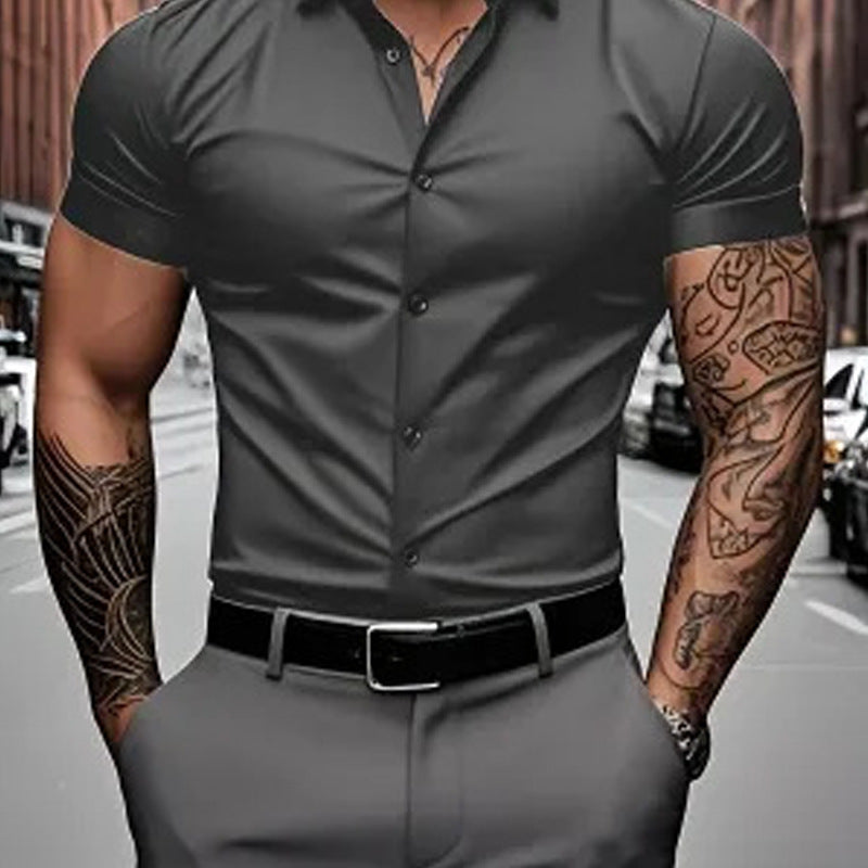 Solid-Color Shirts for Men