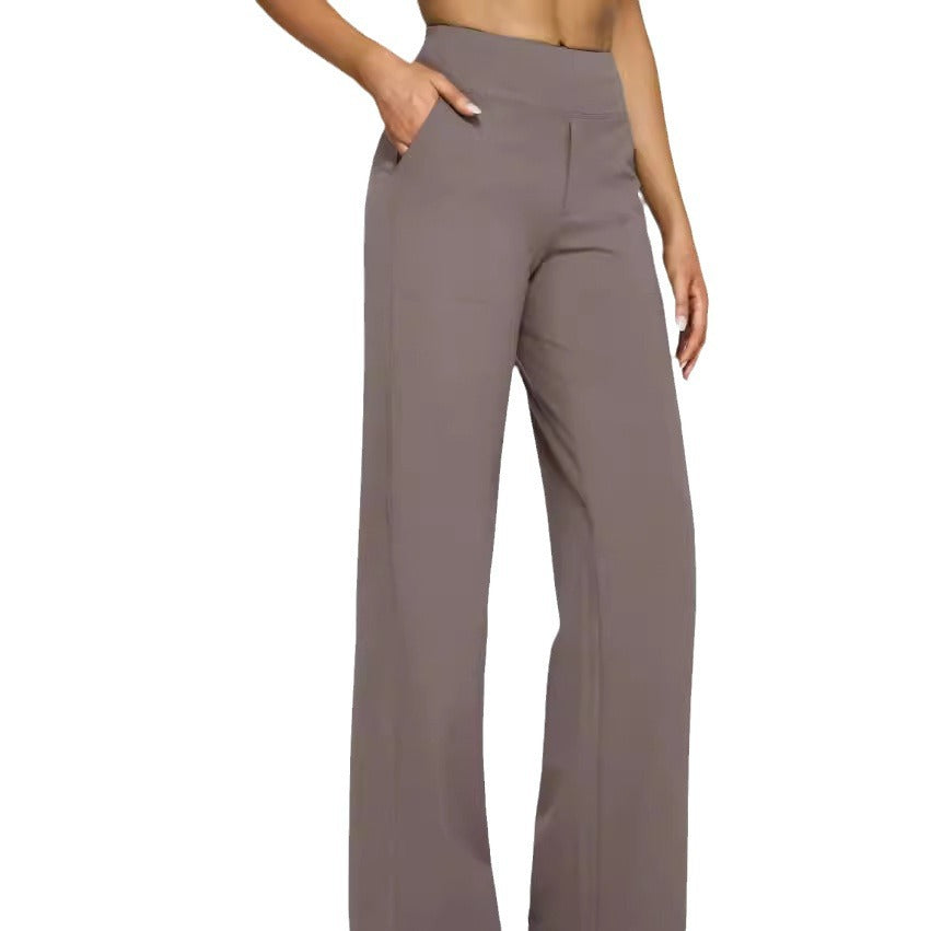 Women's casual straight-leg trousers