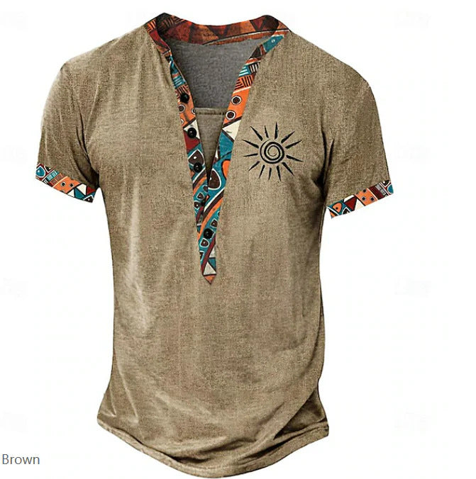 Printed short-sleeved shirt