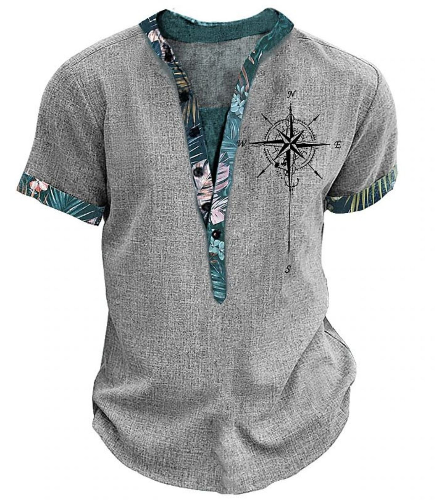 Printed short-sleeved shirt