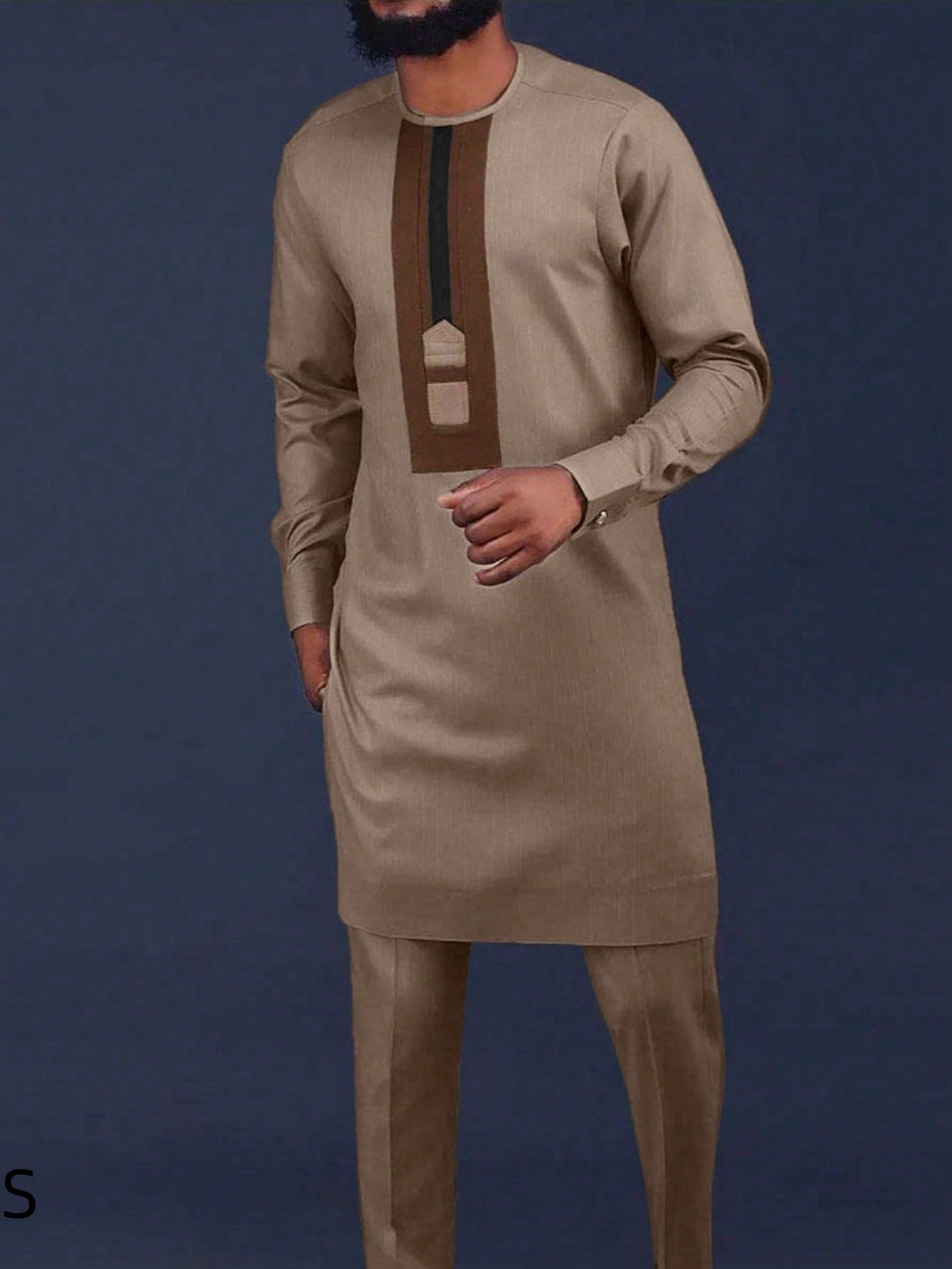 men embroidery suit