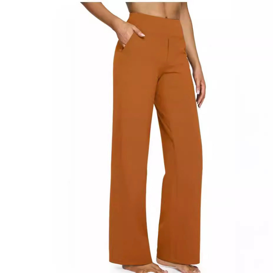Women's casual straight-leg trousers