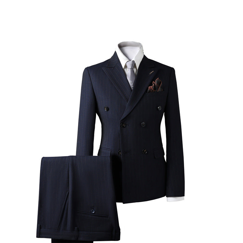 Italian Double Breasted Slim Fit Men's Suit