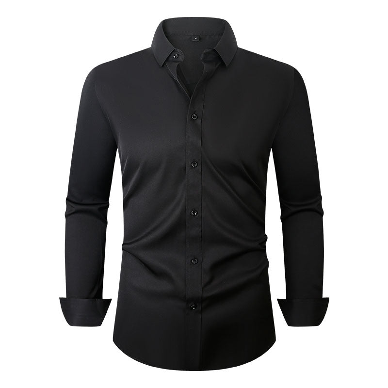 Men's Long Sleeve Business Shirt Four-Way Stretch