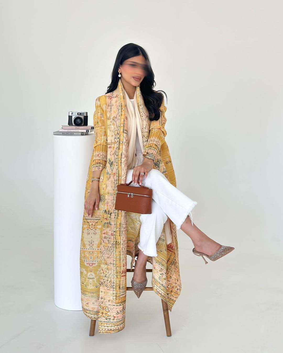 Ruffled long robe dress