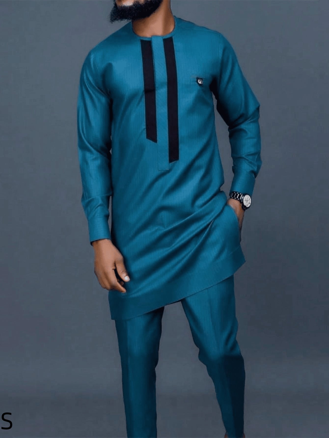men embroidery suit