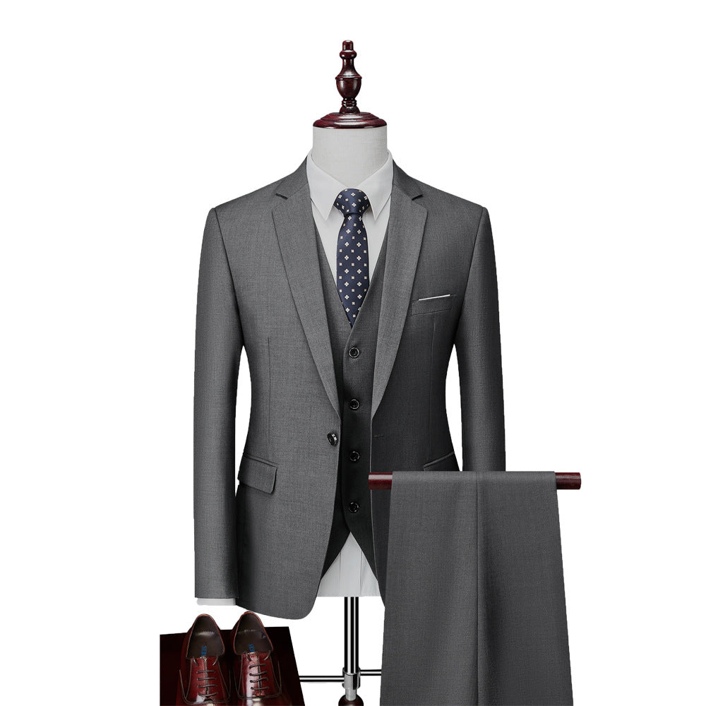 Men's Formal Three-Piece Suit Set