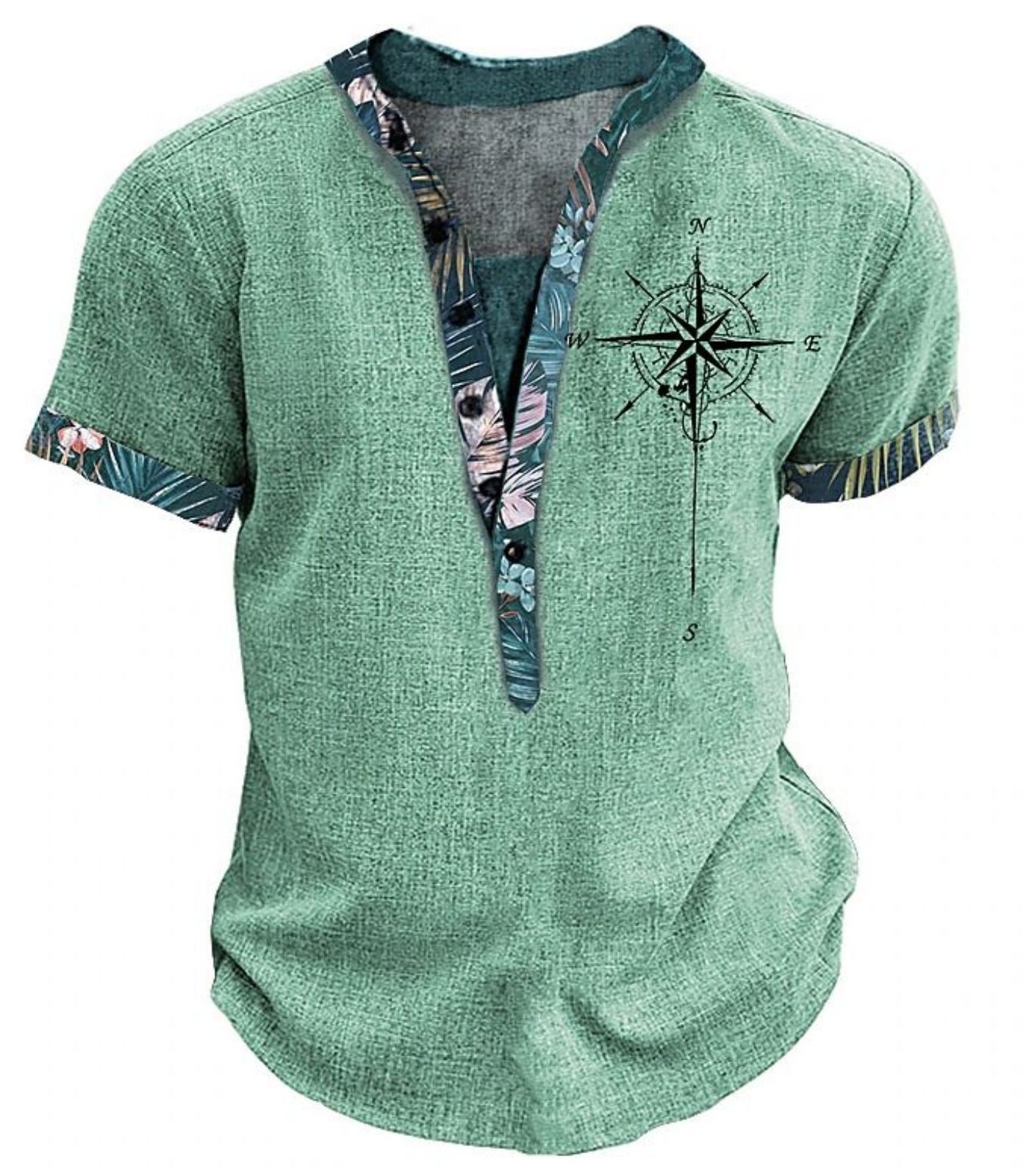 Printed short-sleeved shirt