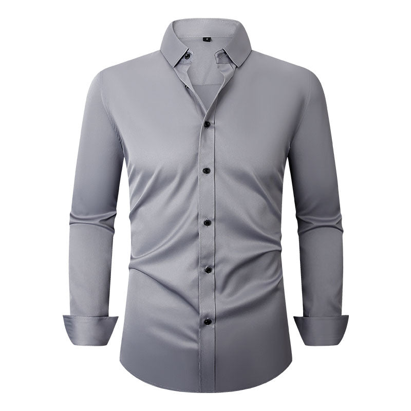 Men's Long Sleeve Business Shirt Four-Way Stretch