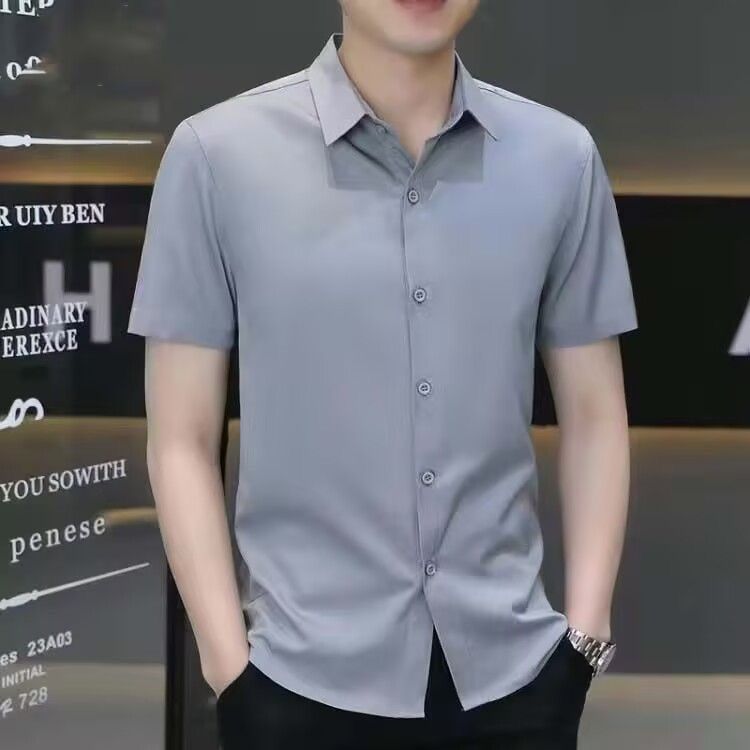 Ice silk men's shirt