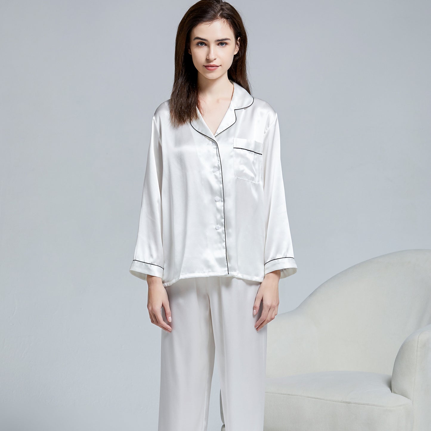 silk pajamas set