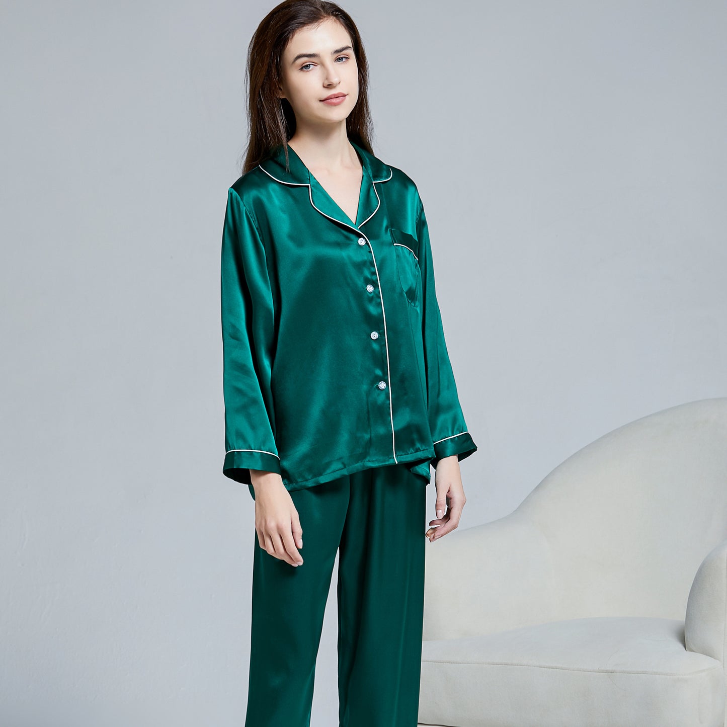 silk pajamas set
