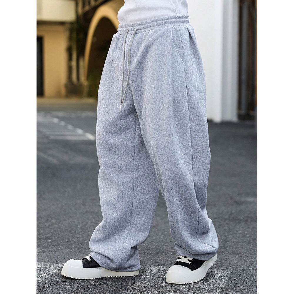 Straight-leg wide-leg sweatpants