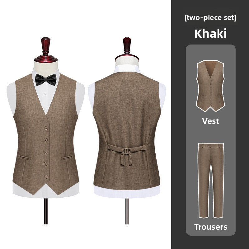 Suit Vest Men's Work Clothes Suit