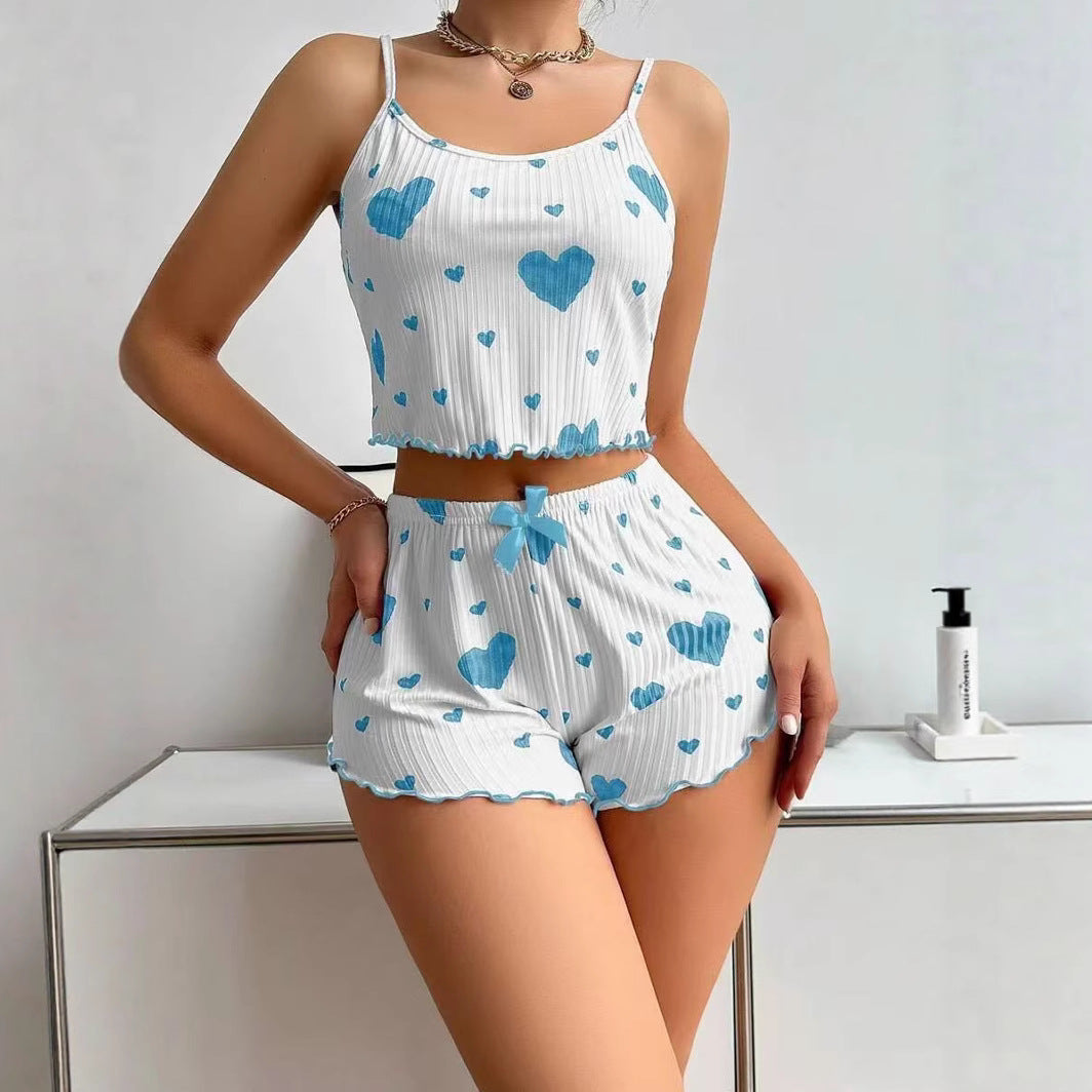 Women's Heart Pajamas Two-Piece Set