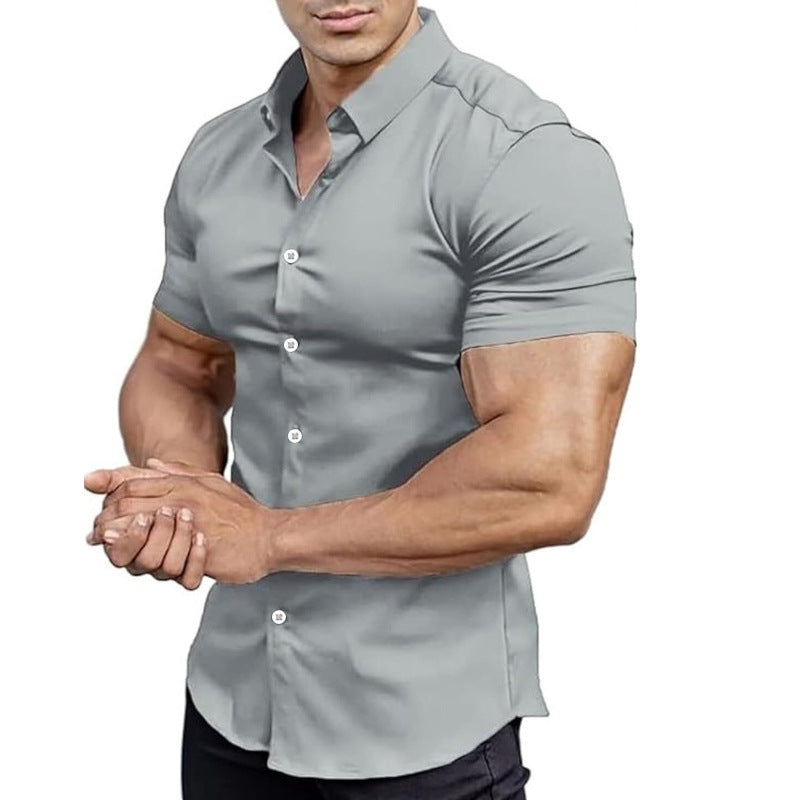 Solid-Color Shirts for Men