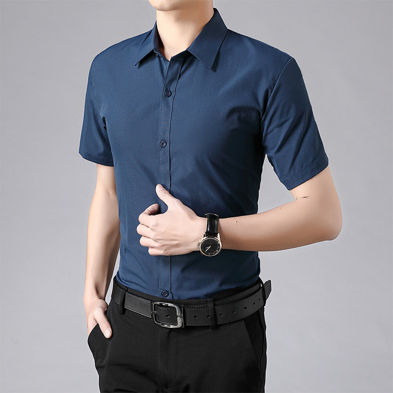 Men's Casual Slim-Fit Short-Sleeved Shirt