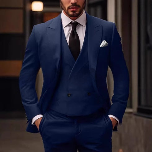 Formal Three-Piece Suit Set for Men