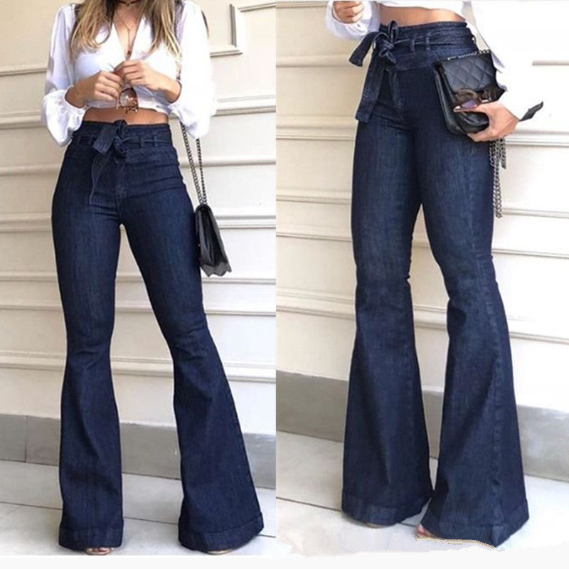 High-Waist Flared Jeans for Women