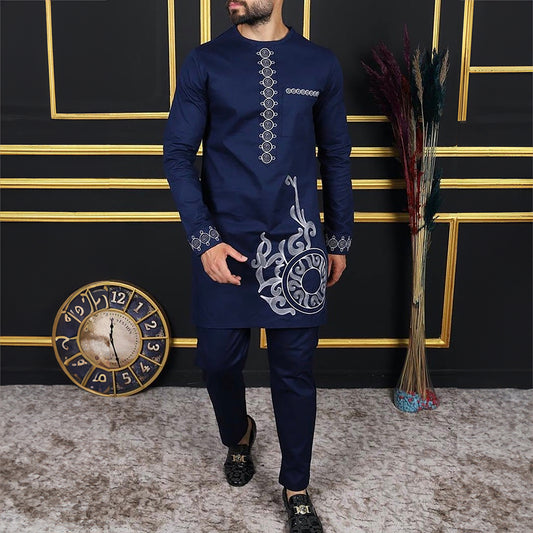 men embroidery suit