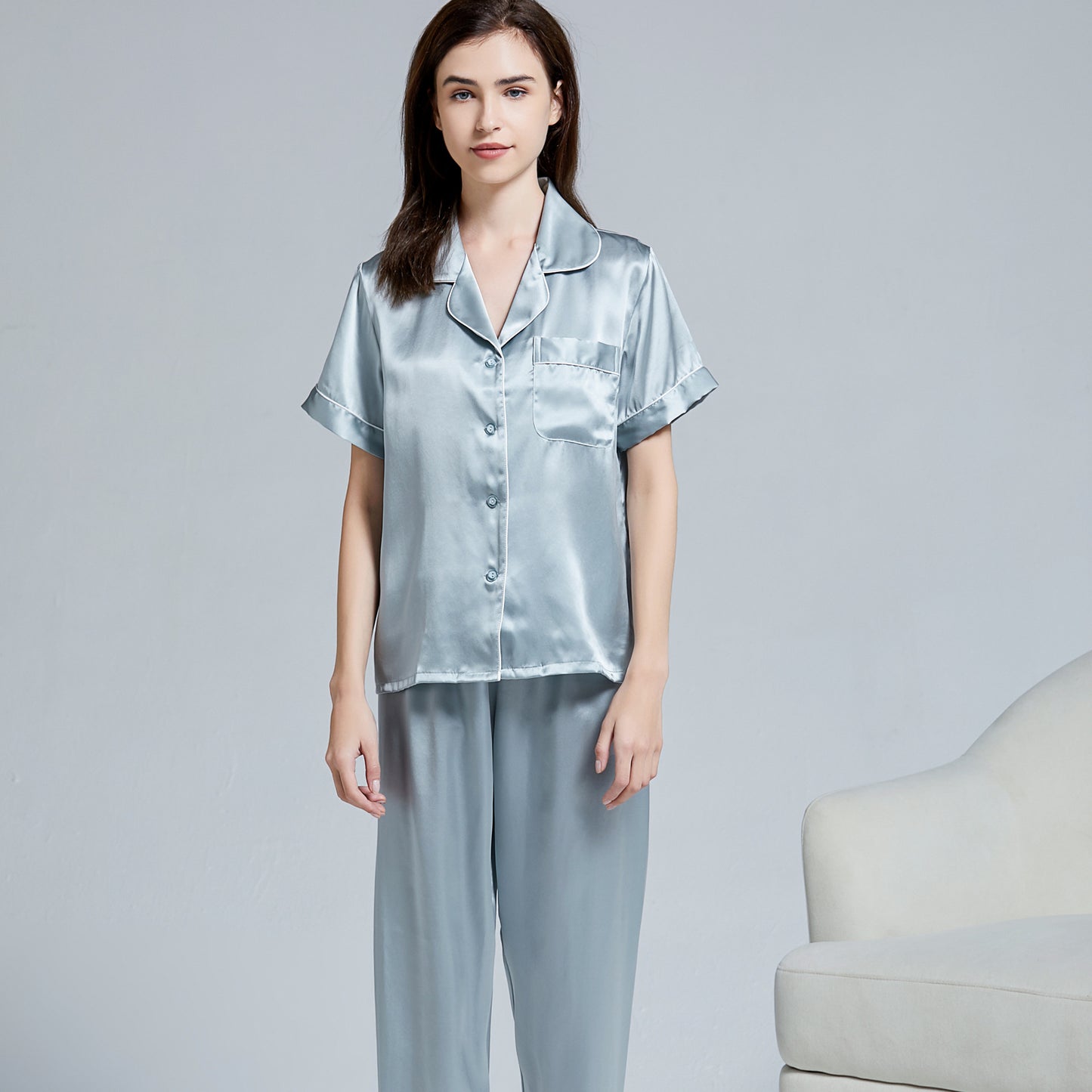 silk pajamas set