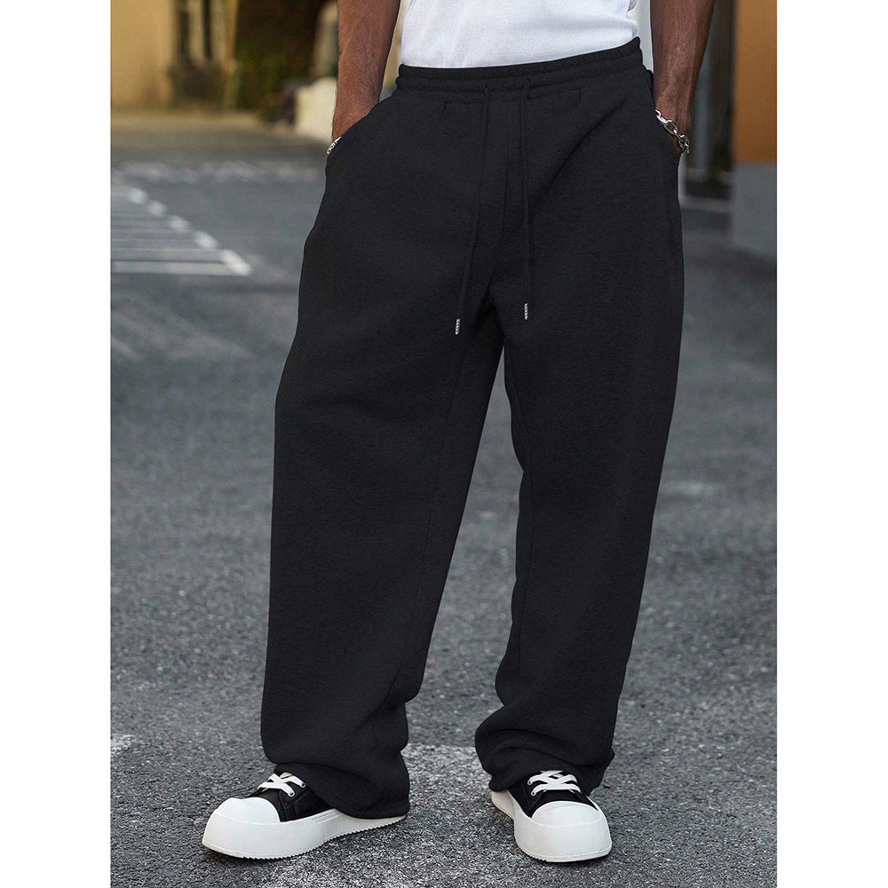 Straight-leg wide-leg sweatpants