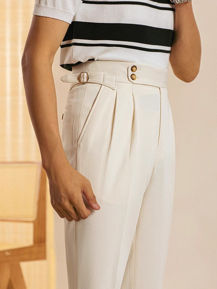 Men's high-waist trousers