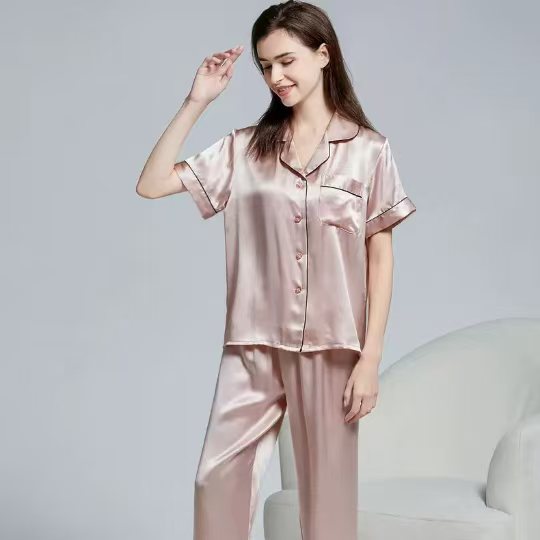 silk pajamas set