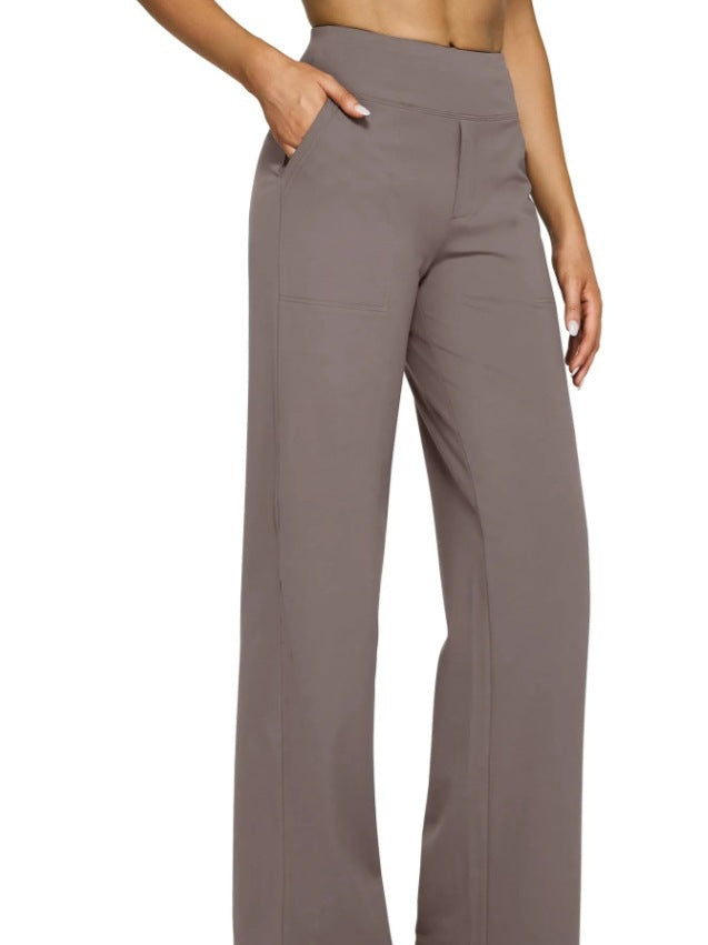 Women's casual straight-leg trousers
