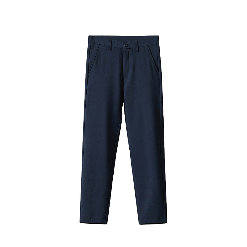 straight-leg suit pants