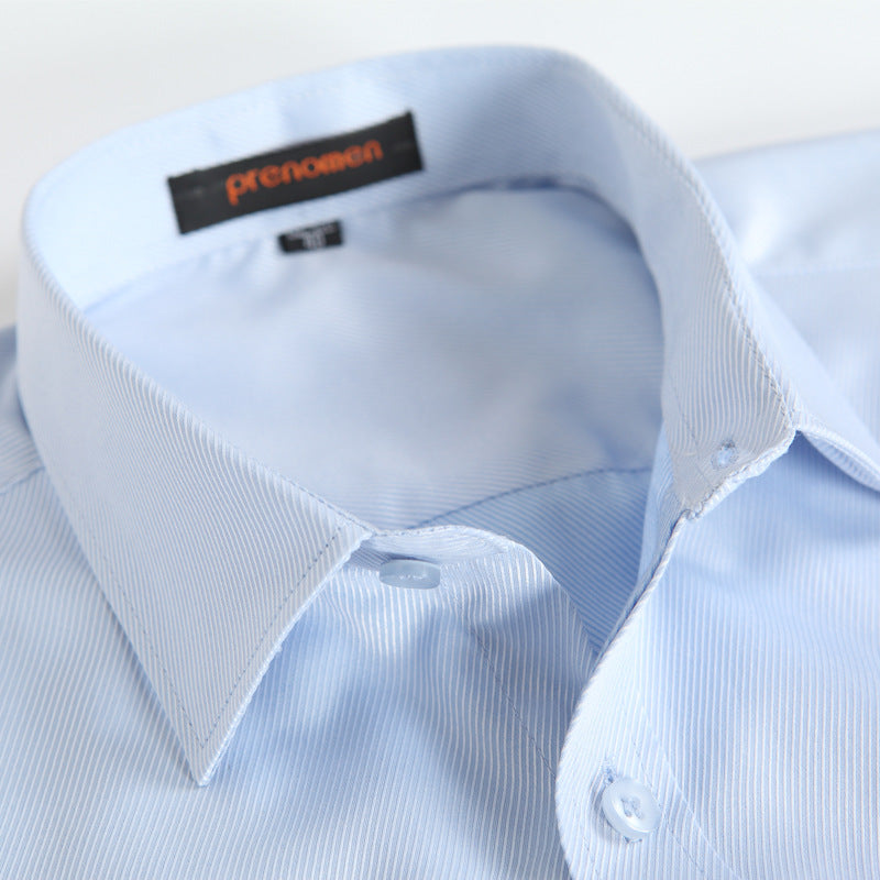 Men's Business Dress Shirt Long Sleeve Solid Color