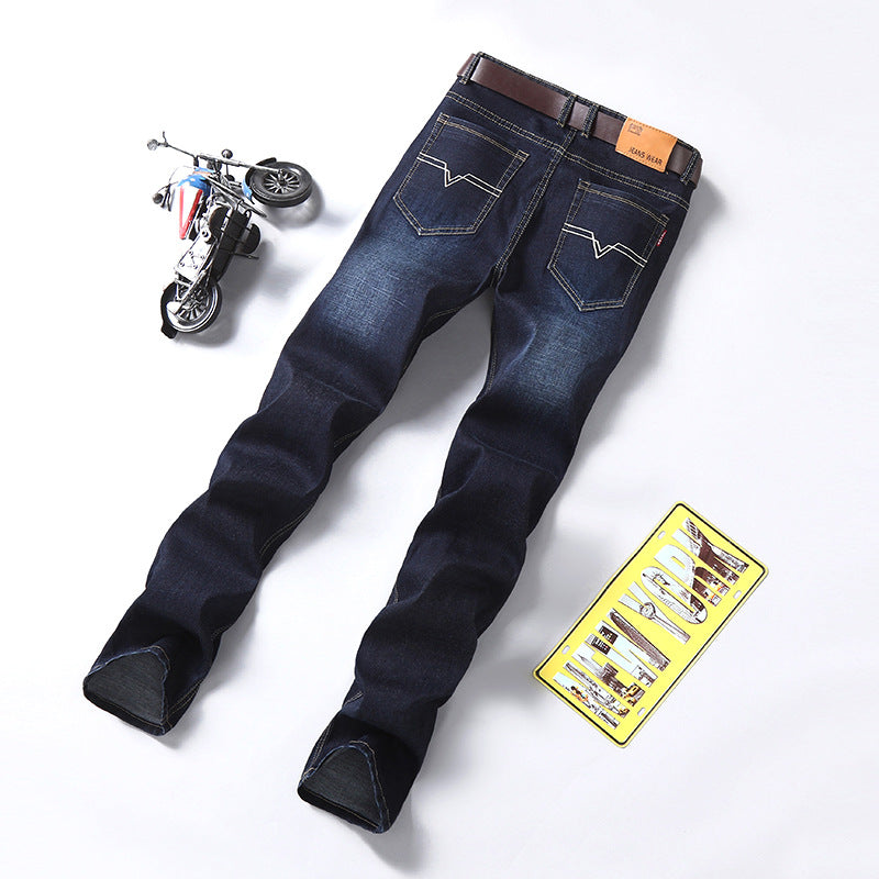 Men's Loose Straight-Leg Stretch Jeans
