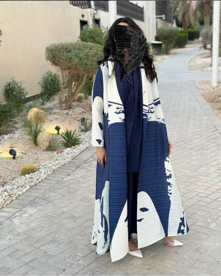 Ruffled long robe dress