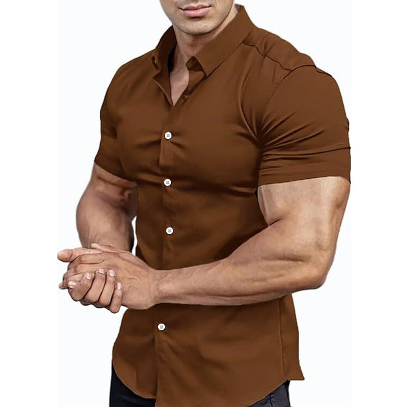 Solid-Color Shirts for Men